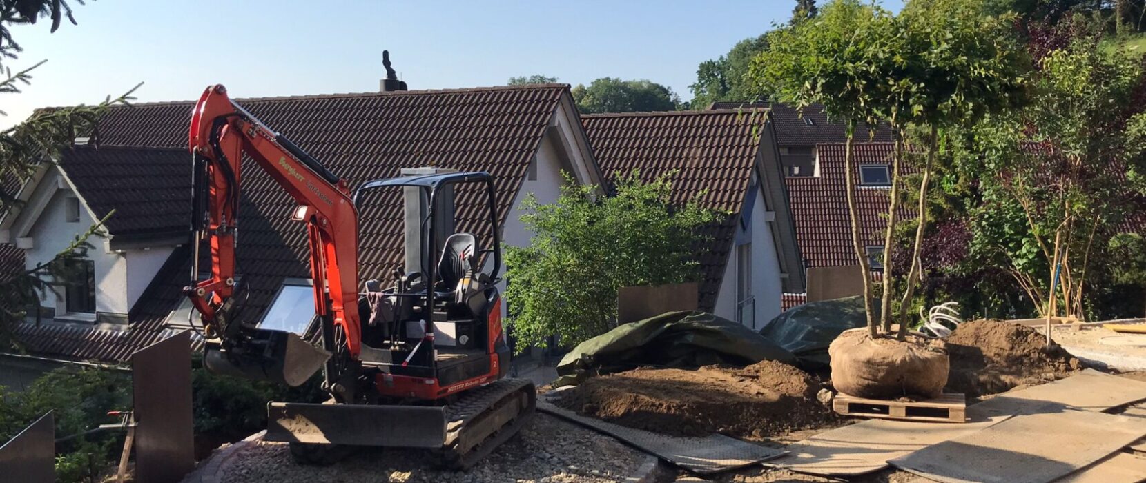 Gartenumgestaltung in Reitnau während